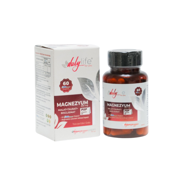 Magnezyum Malat+Taurat+Bisglisinat 60 DRcaps Kapsül