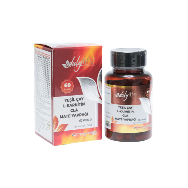 Yeşil Çay L-Karnitin CLA Mate Yaprağı 60 Kapsül